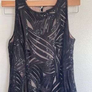 EUC beautiful ✨Ralph Lauren Evening black sequin cocktail dress